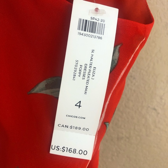 NWT Eliza J floral accordion pleated maxi dress. - Picture 15 of 15